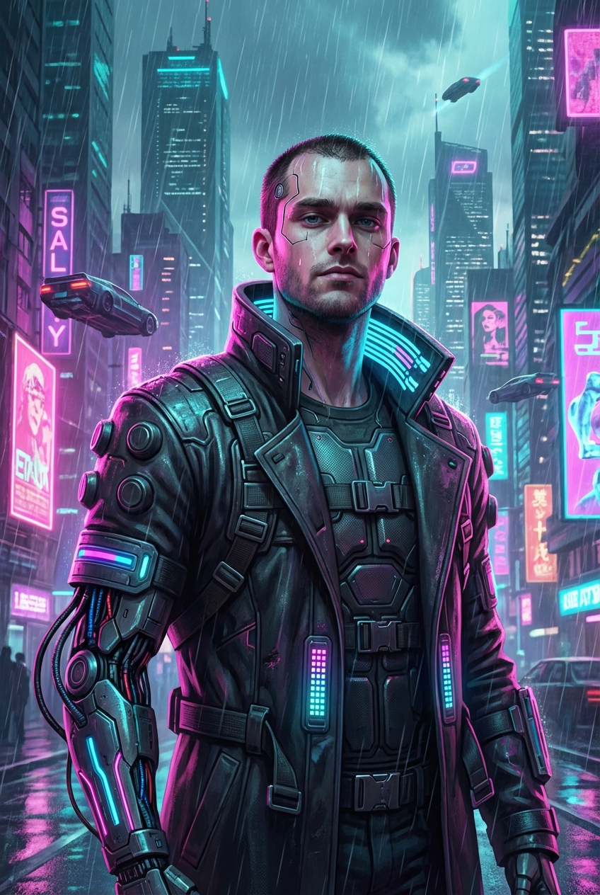 Cyberpunk 2077 AI preset example