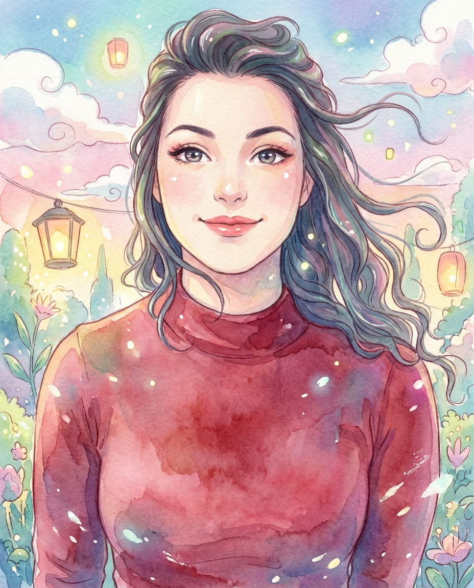 Studio Ghibli Portrait AI preset example