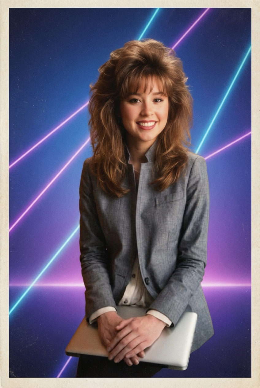 90s Yearbook Photo AI preset example